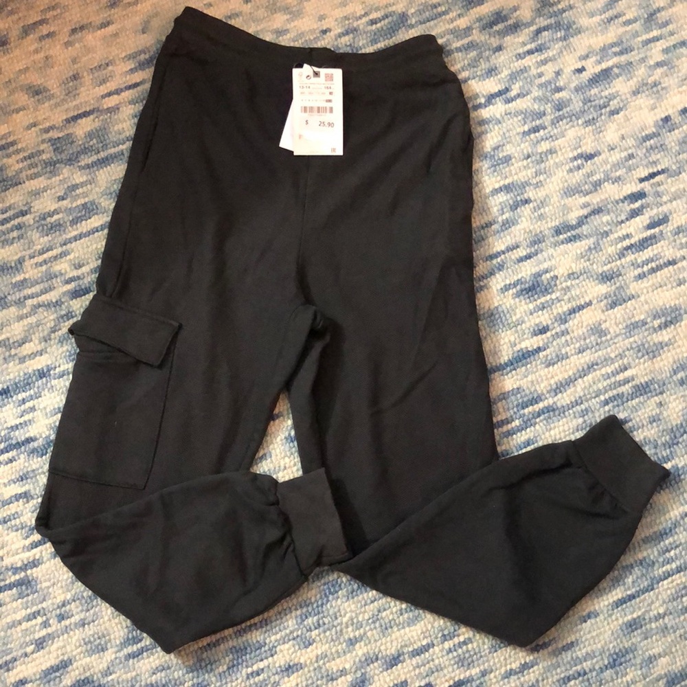 Zara dark gray cargo jogger size 13/14 NWTS